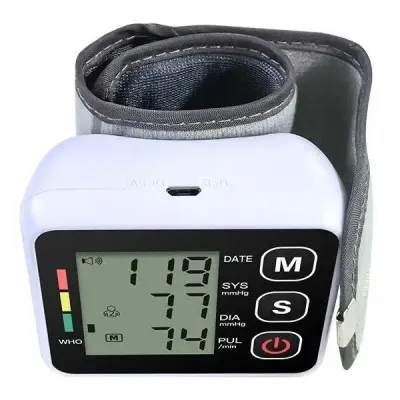Тонометр автоматический для запястья RIAS BP-502 Бело-черный (3_06877)