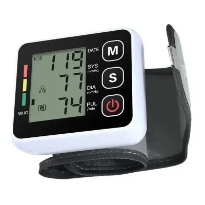 Тонометр автоматический для запястья RIAS BP-502 Бело-черный (3_06877)