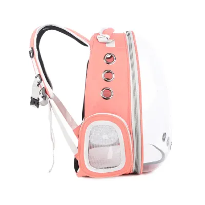 Рюкзак для перенесення вихованців RIAS Pet Cat 42x32x28 см Peach Персиковий (3_06893)