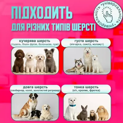 Машинка для стрижки собак і котів No Brand 4 насадки Чорний (PHT-1400)