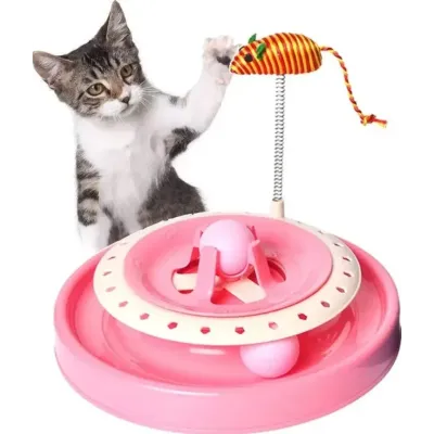 Іграшка-трек для котів No Brand Cat Scratch Pen 20.6x25.3 см Рожевий (2104618638) Іграшка-трек для котів No Brand Cat Scratch Pen 20.6x25.3 см Рожевий (2104618638)