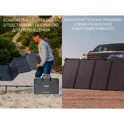 Солнечная панель Litheli 200W IP65 Черный (2655271330) Солнечная панель Litheli 200W IP65 Черный (2655271330)