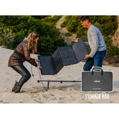Сонячна панель Litheli 100W IP65 Чорний (2655341120) Сонячна панель Litheli 100W IP65 Чорний (2655341120)