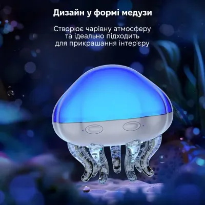 Лазерний проектор нічник Inspire Медуза White (LWS-R-2)