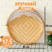Поднос плетеный бамбуковый No Brand с сеткой-крышкой 30х30х17.5 см Бежевый (BAMKOS-0867)