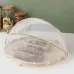 Поднос плетеный бамбуковый No Brand с сеткой-крышкой 30х30х17.5 см Бежевый (BAMKOS-0867)