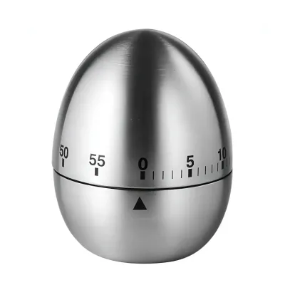 Таймер кухонный механический No Brand 60 минут Серебристый (TIMKUH-SLV-1338)