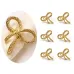 Набор колец для салфеток No Brand Бантики 6 шт Gold (GB6)