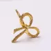 Набор колец для салфеток No Brand Бантики 6 шт Gold (GB6)