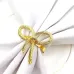 Набор колец для салфеток No Brand Бантики 6 шт Gold (GB6)