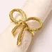 Набор колец для салфеток No Brand Бантики 6 шт Gold (GB6)