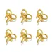 Набор колец для салфеток No Brand Бантики 6 шт Gold (GB6)