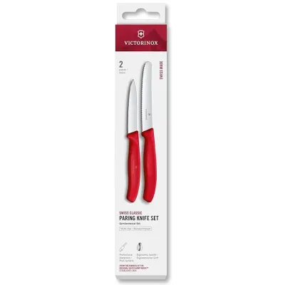 Кухонний набір Victorinox Swiss Classic Paring Set Червоний 2 шт (6.7111.2C1) Кухонний набір Victorinox Swiss Classic Paring Set Червоний 2 шт (6.7111.2C1)