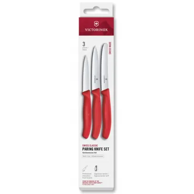 Кухонний набір Victorinox Swiss Classic Paring Set Червоний 3 шт (6.7111.34C1)