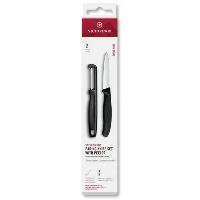 Кухонний набір Victorinox Swiss Classic Paring Set Чорний 2 шт (6.7113.21) Кухонний набір Victorinox Swiss Classic Paring Set Чорний 2 шт (6.7113.21)