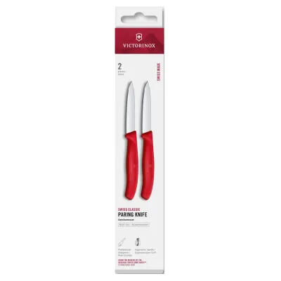 Кухонний набір Victorinox Swiss Classic Paring Set 8 см Червоний 2 шт (6.7601.2C1)