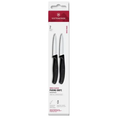 Кухонний набір Victorinox Swiss Classic Paring Set 8 см 2 шт Чорний (6.7603.2)