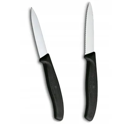 Кухонний набір Victorinox Swiss Classic Paring Set 8 см Чорний 2 шт (6.7693.2)