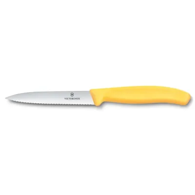 Кухонний ніж Victorinox Swiss Classic 10 см Жовтий (6.7738.C1)