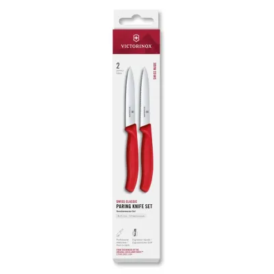 Кухонний набір Victorinox Swiss Classic Paring Set 10 см Червоний 2 шт (6.7791.2C1)