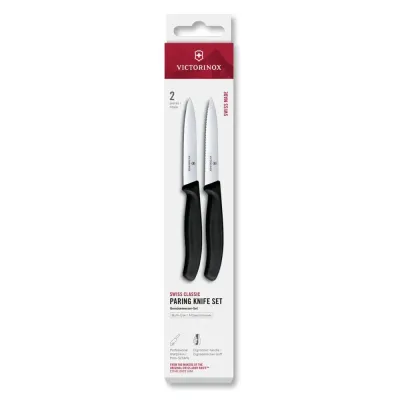 Кухонний набір Victorinox Swiss Classic Paring Set 10 см Чорний 2 шт (6.7793.2)