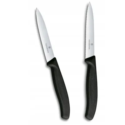 Кухонний набір Victorinox Swiss Classic Paring Set 10 см Чорний 2 шт (6.7793.2)