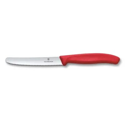 Кухонный нож Victorinox Swiss Classic Tomato&Table 11 см Красный (6.7831.C1) Кухонный нож Victorinox Swiss Classic Tomato&Table 11 см Красный (6.7831.C1)
