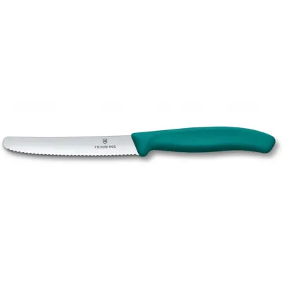 Кухонный нож Victorinox Swiss Classic Tomato&Table 11 см Бирюзовый (6.7834.C1)
