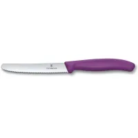 Кухонний ніж Victorinox Swiss Classic Tomato&Table 11 см Фіолетовий (6.7835.C1)