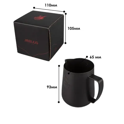 Пітчер для молока JibbiJug Typhon 400 мл Black (13457-89224)