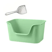 Туалет для кішок з лопаткою Taotaopets 262207 25.5x39.5x16 см Зелений (13609-89214) Туалет для кішок з лопаткою Taotaopets 262207 25.5x39.5x16 см Зелений (13609-89214)