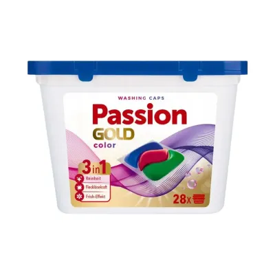 Капсулы для стирки Pаssion Gold 3 в 1 Color 28 шт (4486)