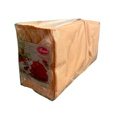Салфетки Alsupak Premium Персик 33х33 см 200 шт Персиковый (34159)