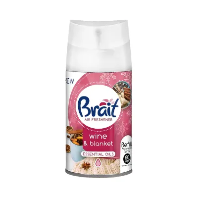 Освежитель воздуха Brait Wine&Blanket запасной баллон 250 мл (26731)