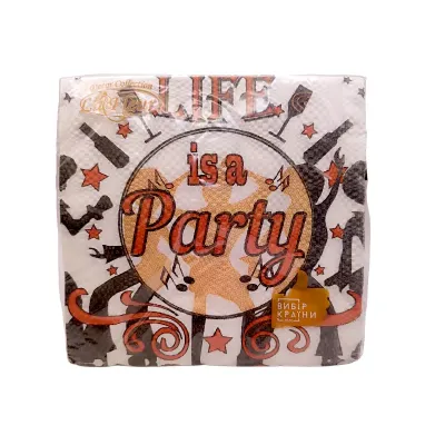 Серветки La Fleur Party 33х33 см 16 шт Різнокольоровий (22915)