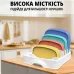 Органайзер для кришок No Brand 12х27х19 см Білий (ORKRSK-WHT-0373) Органайзер для кришок No Brand 12х27х19 см Білий (ORKRSK-WHT-0373)