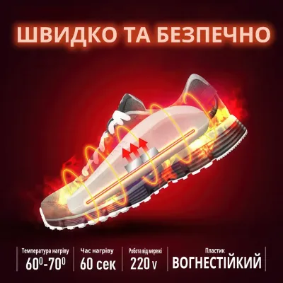 Сушилка для обуви No Brand 14 Вт Белый (SHRVZT-WHT-0453)