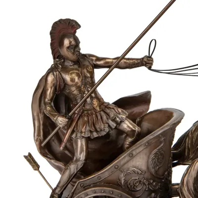 Настольная фигура Veronese Achilles на колеснице 30х35х14 см Коричневый (264569)