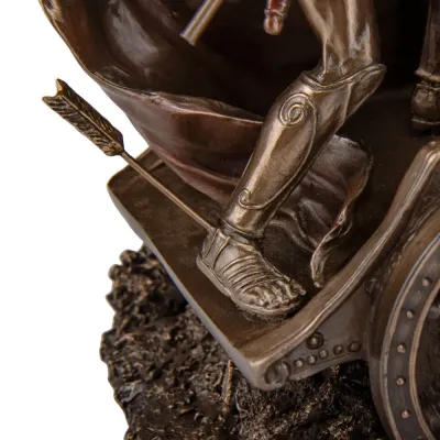 Настольная фигура Veronese Achilles на колеснице 30х35х14 см Коричневый (264569)
