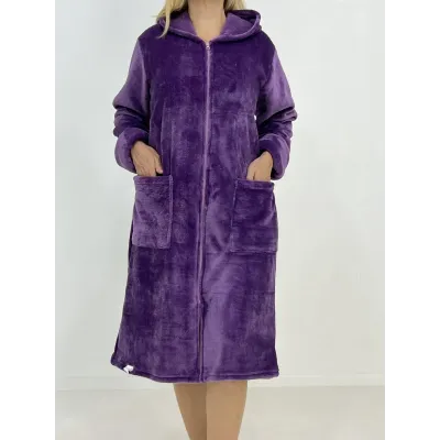 Халат жіночий зимовий Triko 48-50 Сливовий (99688421-1)