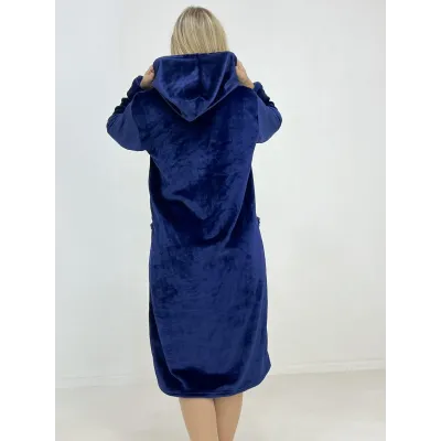 Халат жіночий зимовий Triko 48-50 Темно-синій (92024379-1)
