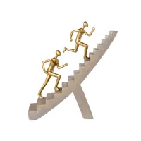 Інтер'єрна фігурка Sabefet Ladder to success 23x21 см Золотистий (265021) Інтер'єрна фігурка Sabefet Ladder to success 23x21 см Золотистий (265021)