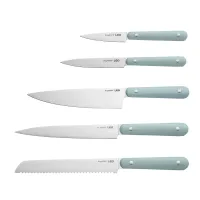 Набір кухонних ножів BergHOFF Leo Slate Starter 5 предметів Сірий (3950473) Набір кухонних ножів BergHOFF Leo Slate Starter 5 предметів Сірий (3950473)