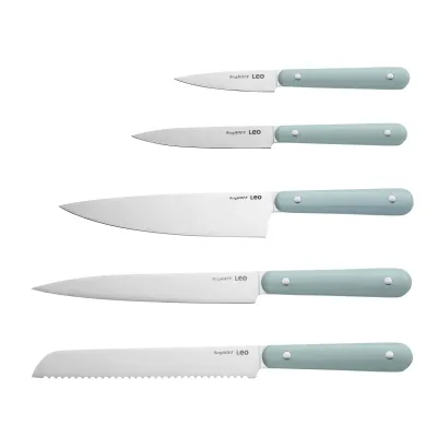 Набір кухонних ножів BergHOFF Leo Slate Starter 5 предметів Сірий (3950473)