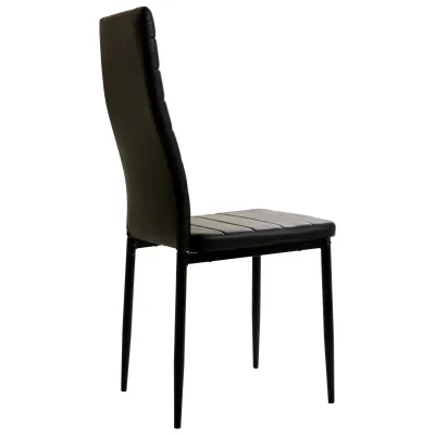 Стілець AMF Sicilia 49x40x95 см Чорний (555445)