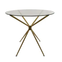 Стіл Kontrasto Star fi 80x75 см Золотистий Стіл Kontrasto Star fi 80x75 см Золотистий
