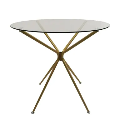 Стіл Kontrasto Star fi 80x75 см Золотистий