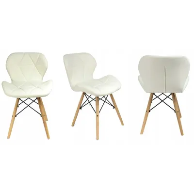 Крісло Jumi Scandinavian Design 46x73x48 см White (1189464602)