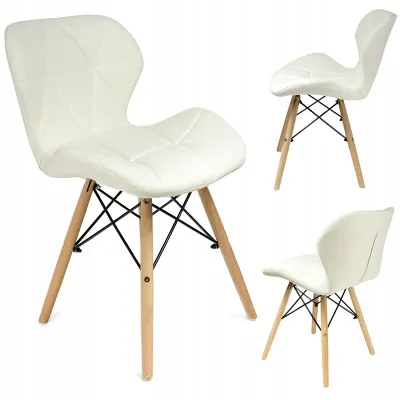 Крісло Jumi Scandinavian Design 46x73x48 см White (1189464602)