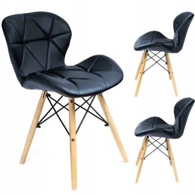 Кресло Jumi Scandinavian Design 73х46 см Black